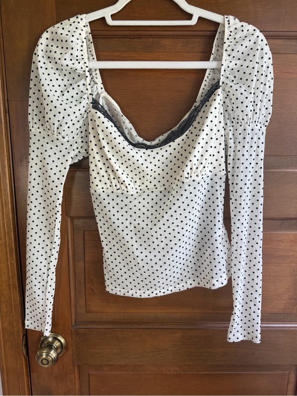 Urban Outfitters Kimchi Blue Polka Dot Top